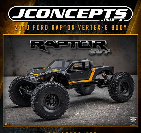 J Concepts 2010 Ford Raptor Crawler Body (Redcat Vertex-6) — image 3 of 3