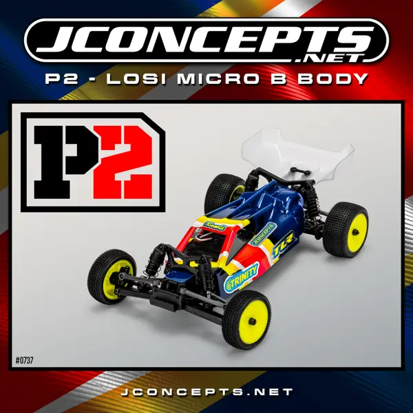 J Concepts P2 - Losi Micro B Body w/ wing &mdash; image 2 of 2