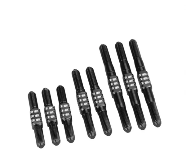 J Concepts RC10 Classic Fin Ti Turnbuckle Set - Black - 7pcs