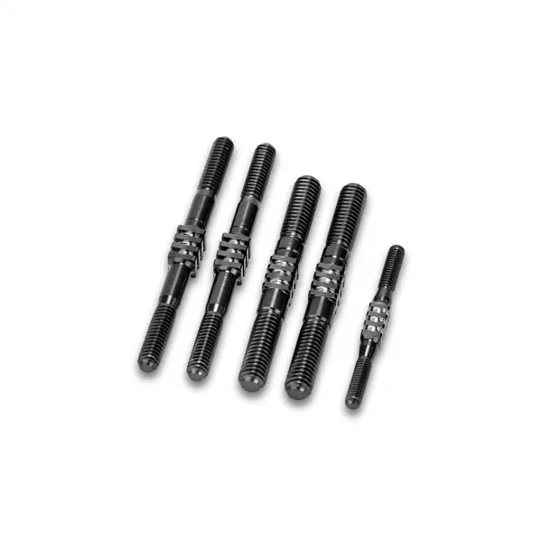 J Concepts Mugen MBX-8 Fin Titanium Turnbuckle Set Black 5pc