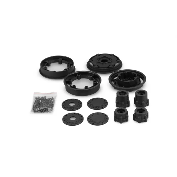 Tribute Transport-2.4 MT wheel&adaptors (Black) 2pc
