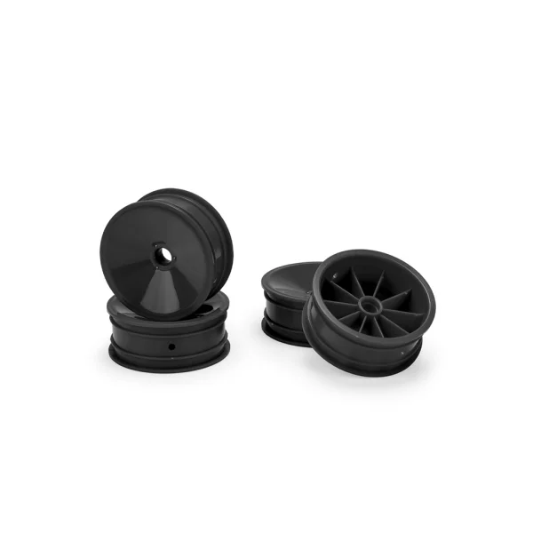 J Concepts Mono - RC10 RC10B2 RC10B3 2.2 Front Wheel Black 4pc