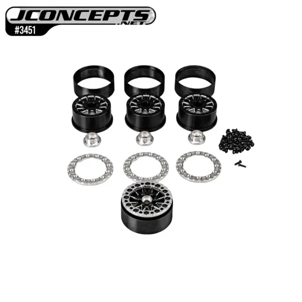 J Concepts Ultra - 2.0 12 Spoke Crawler Wheel Black - 4pc — image 1 of 4