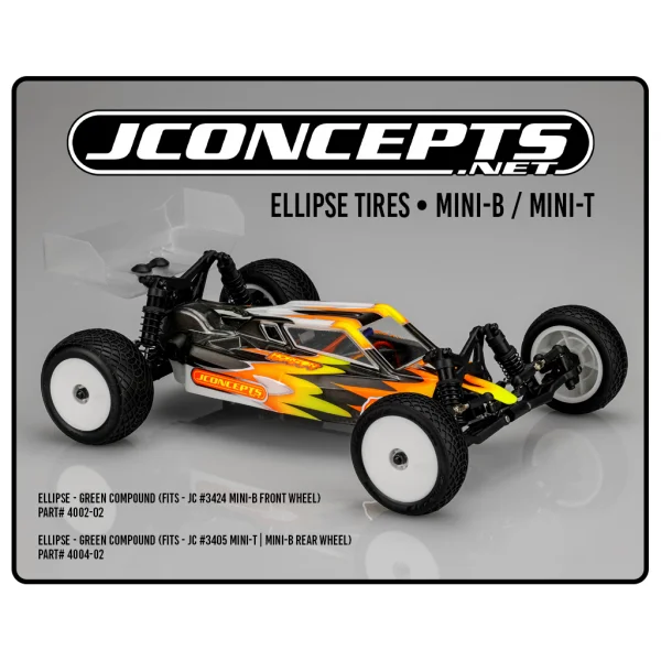 J Concepts Ellipse - Green (Fits - 3405 Mini-T/B Rear Wheel)