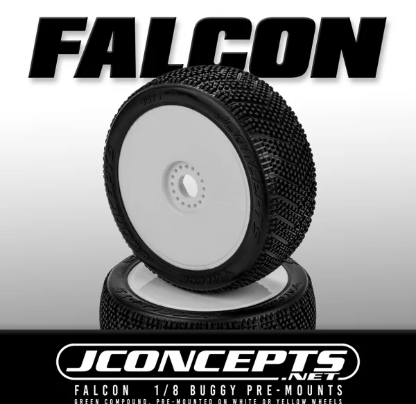 J Concepts Falcon - Green Pre-Mounted on 3357W Wheels &mdash; image 2 of 2