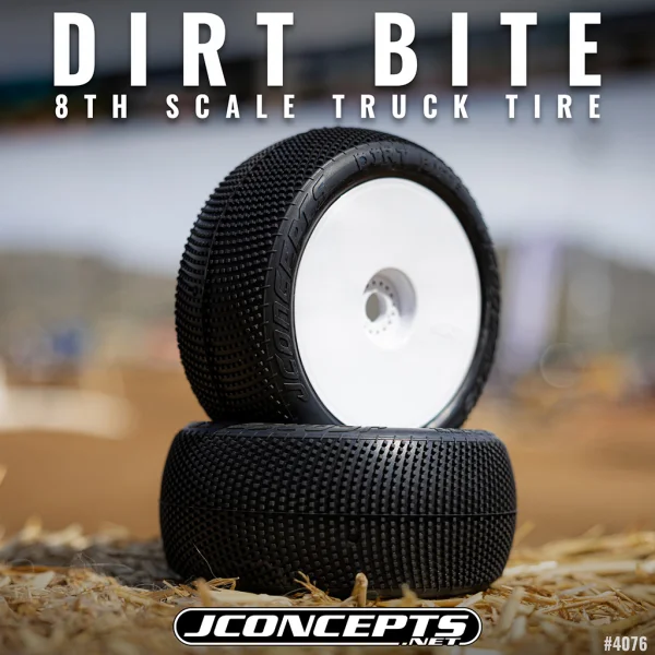 J Concepts Dirt Bite - Aqua (A2) (Fits - 1:8 Truck Wheel) — image 3 of 3