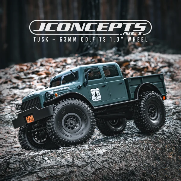 J Concepts Tusk - Green 63mm OD- Fit 1.0 Wheel &mdash; image 3 of 3