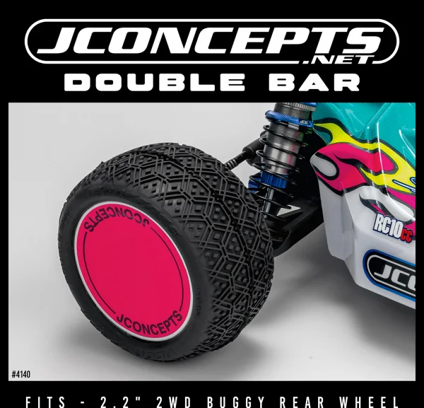 J Concepts Double Bar – Silver (Fits - 2.2 2WD Buggy Rear) &mdash; image 3 of 3
