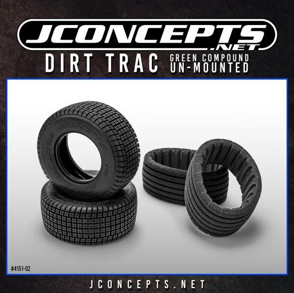 J Concepts Dirt Trac - Green (Fits SCT 3.0 x 2.2 Wheel) — image 2 of 2