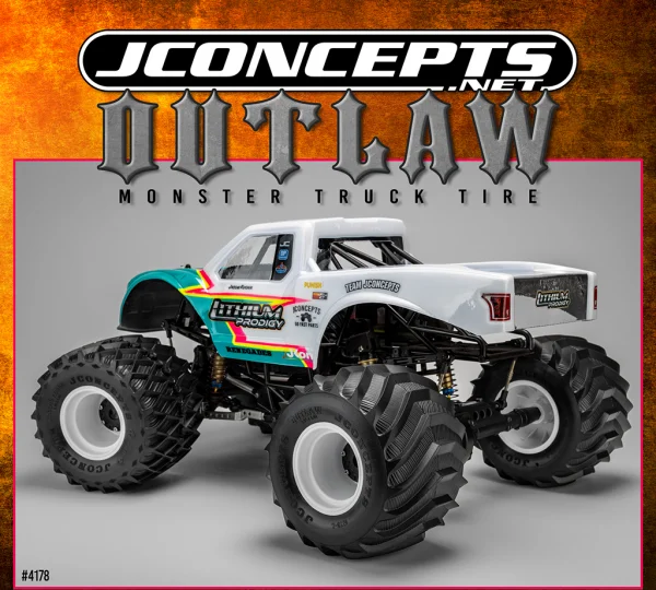 J Concepts Outlaw Monster Truck Tire Blue (Fits - #3377) — image 2 of 2