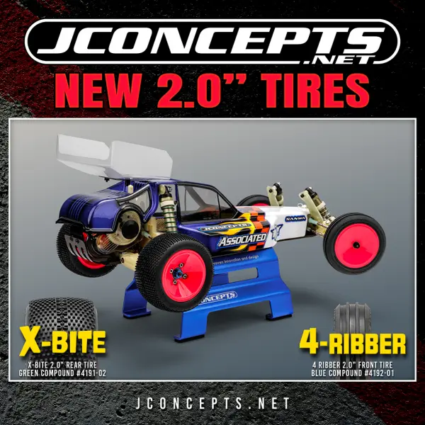 J Concepts 4-Ribber - Blue (Fits - #3478 JC 2.0 front wheel) — image 2 of 2