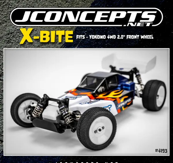 J Concepts X-Bite - Green (Fits - 2.0 4WD Front Wheel) — image 2 of 2