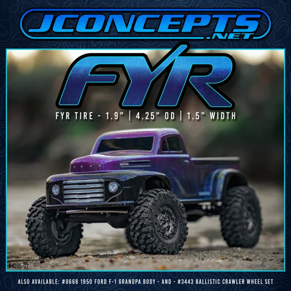 J Concepts FYR Fire - Green (Fits - 1.9 wheel (4.25 OD) &mdash; image 2 of 2