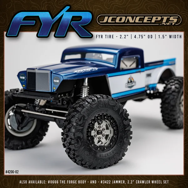 J Concepts FYR Fire - Green (Fits - 2.2 wheel (4.75 OD) — image 2 of 2