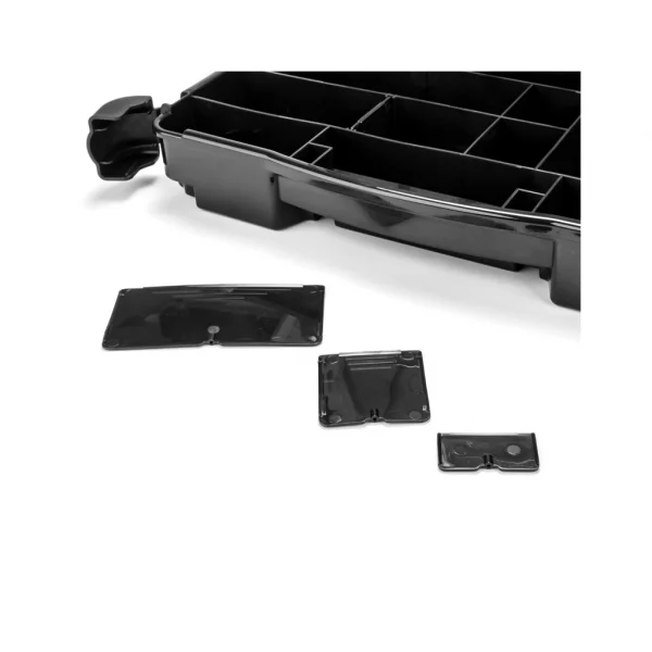 J Concepts Tool Box w/Upper Storage Black /Smoke Grey
