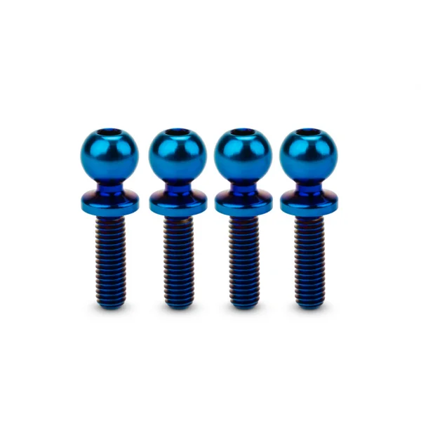 J Concepts JCI 5.5 x 10mm Revolved Ti Ball-Stud Blue 4pc