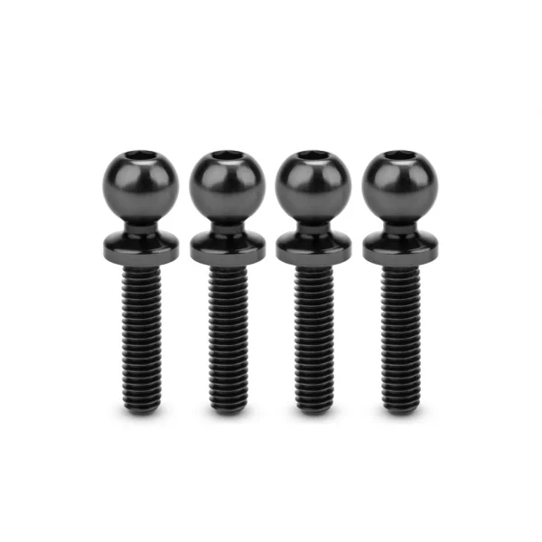 J Concepts JCI 5.5 x 12mm Revolved Ti Ball-Stud Black 4pc