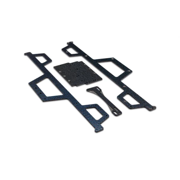 J Concepts Regulator Chassis Set - Carbon Fiber - Blue Hue