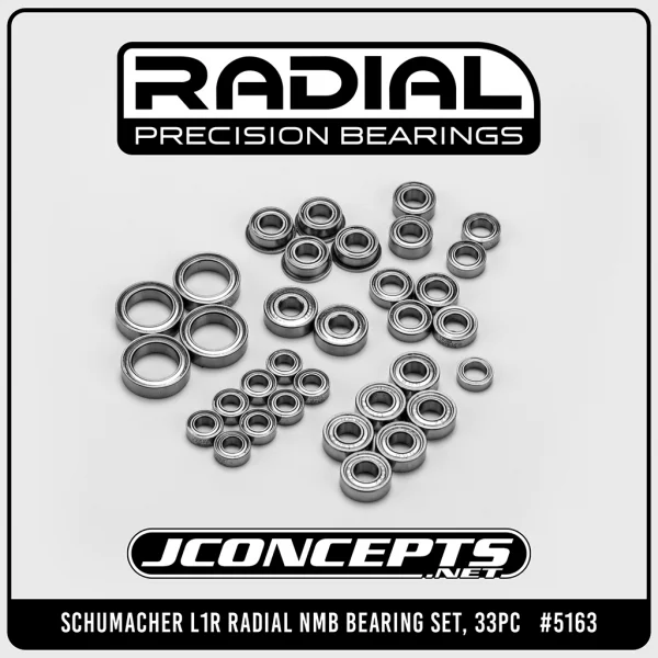 J Concepts Schumacher CAT L1R Radial NMB Bearing Set 33pc