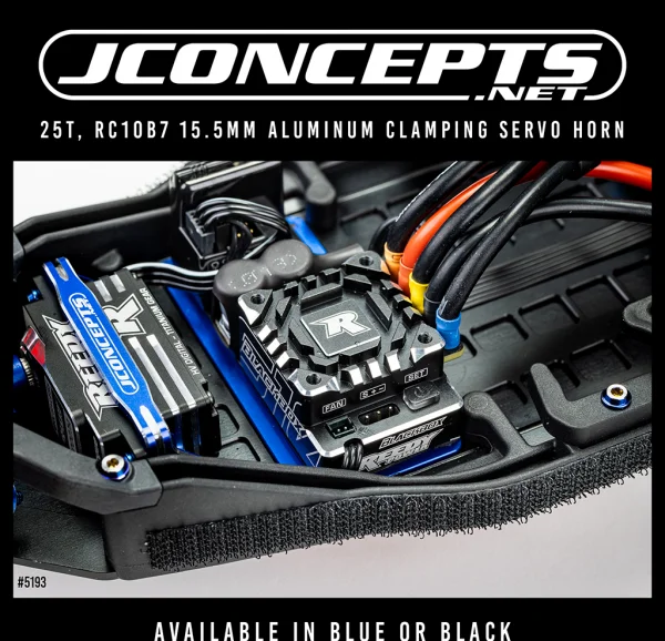 J Concepts RC10B7 Aluminium Electronics Plate 12.3g - Black