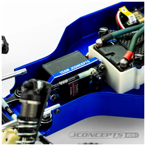 J Concepts RC10 RC10T RC10GT Servo Mount Bracket Gun Metal — image 2 of 2