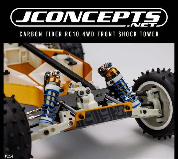J Concepts JConcepts Carbon Fibre RC10 4WD Rear Shock Tower — image 2 of 2