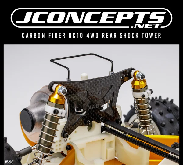 J Concepts JConcepts Carbon Fibre RC10 4WD Rear Shock Tower — image 2 of 2