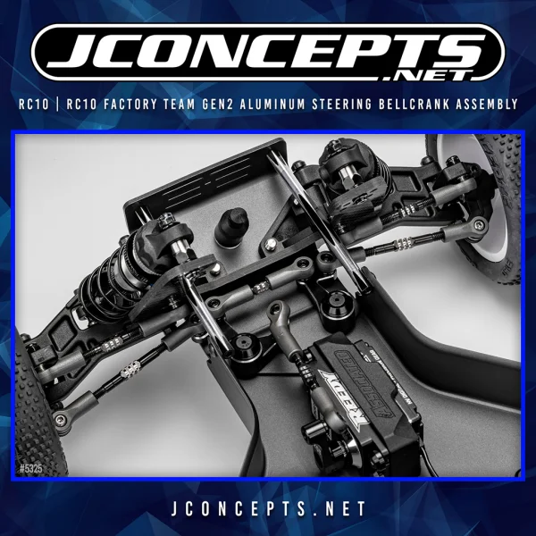 J Concepts RC10 | FT Gen2 Alloy Steering Bellcrank Set Black