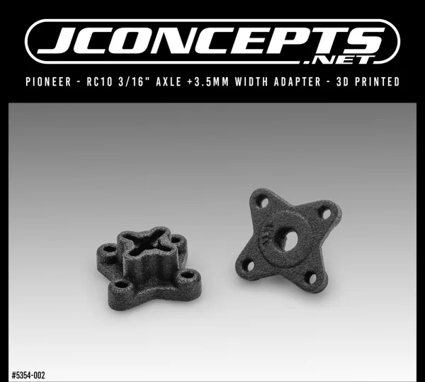 J Concepts Pioneer - RC10 3/16 Axle +3.5mm 3D Print 2pc — image 2 of 2