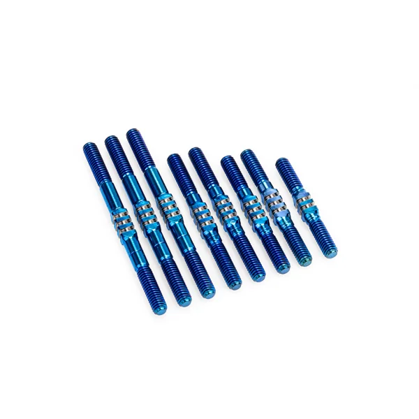 J Concepts RC10 FT Fin Titanium Turnbuckle Set Blue - 8pc