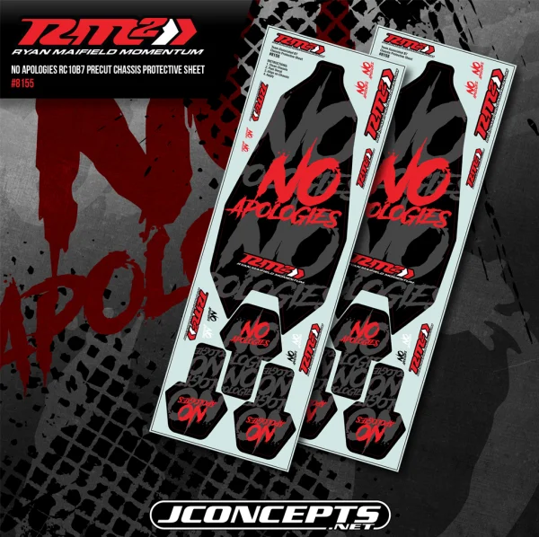 J Concepts RM2 - No Apologies RC10B7/RC10B7D Chassis Skin 2pc — image 2 of 3