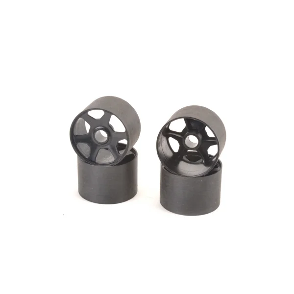 1:12 Standard Front Rims - Black - 2 pairs