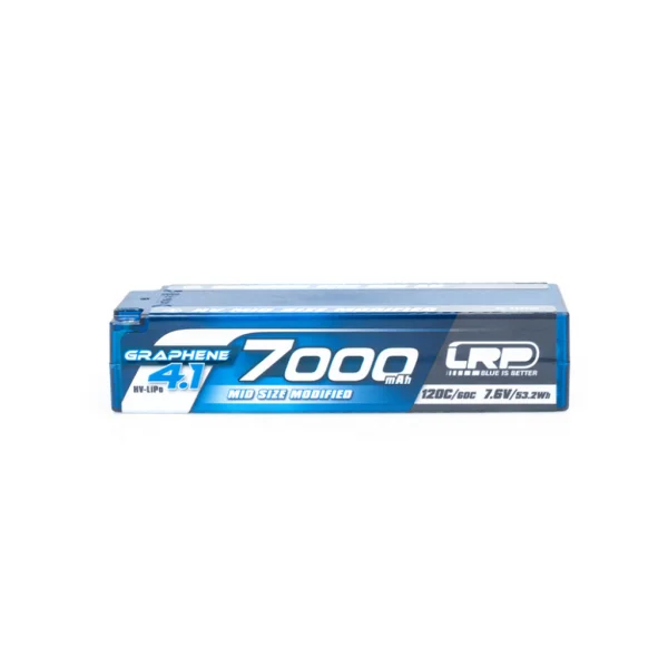 LRP LiPo 7000mAh G4.1 HV Mid Size - 7.6v 2S HV - 5mm Tubes