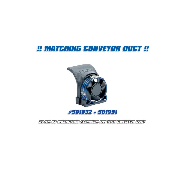LRP WorksTeam Aluminium Hi-Rev Motor Fan V2 - 30x30x10mm