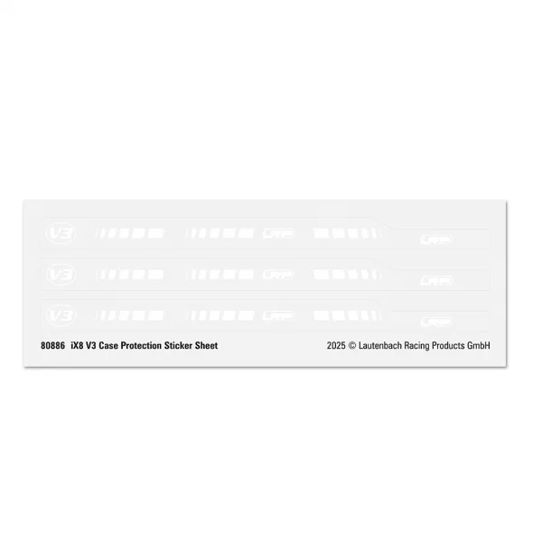 LRP iX8 V3 Case Protection Sticker Sheet