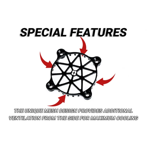 NOSRAM Alloy Safety Mesh V2 for 40mm Fan - Black — image 3 of 5