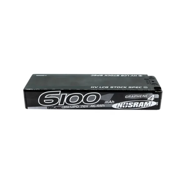 Nosram HV LCG Stock Spec Graphene4 LiPo - 6100mAh 7.6v 135C/65C