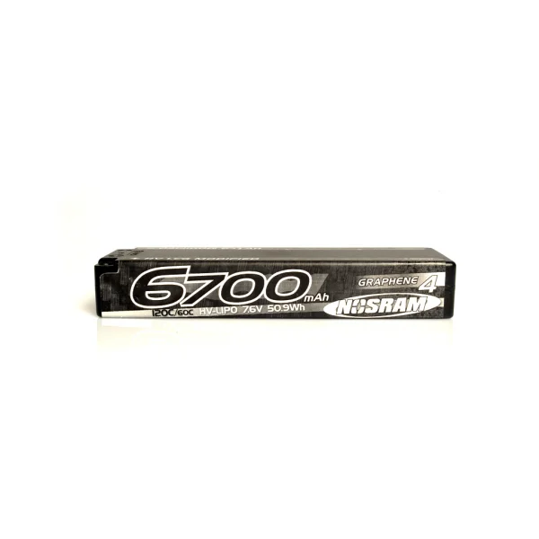 Nosram HV LCG Modified Graphene4 LiPo - 6700mAh 7.6v 135C/65C