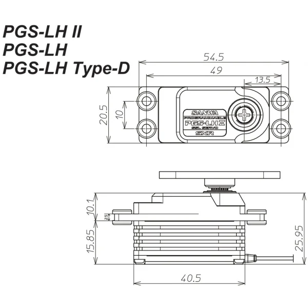Sanwa PGS-LH Type D Servo