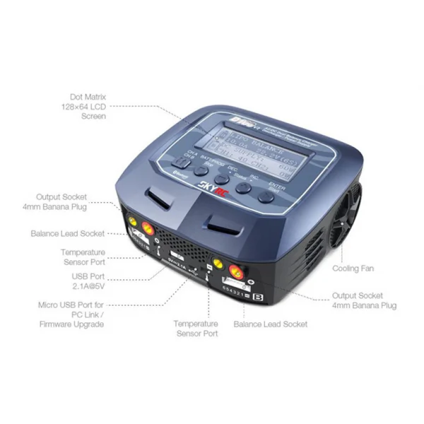 SkyRC D100 V2 AC/DC Dual Balance Charger / Discharger / Power Supply