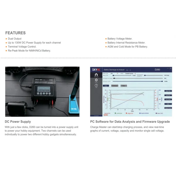SkyRC D260 AC/DC Twin 130W Charger — image 7 of 7