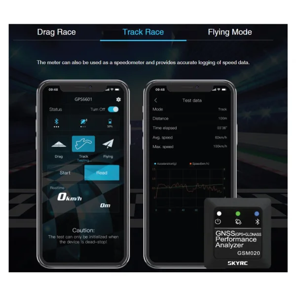 SKY RC GNSS Performance Analyzer / Speed Meter