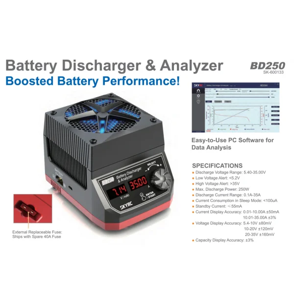 SKY RC BD250 Discharger And Analyzer
