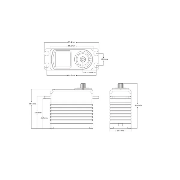 SRT BH125W 1/5th HV Brushless Servo — image 4 of 4