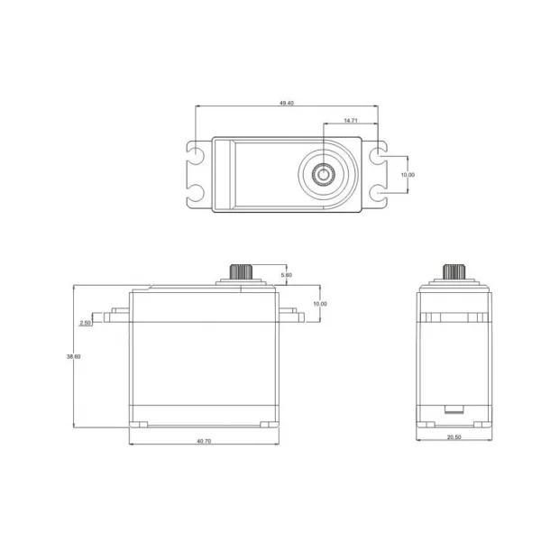 SRT W35 HV Coreless Waterproof Servo