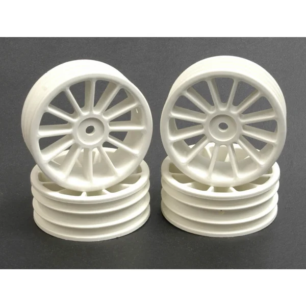 SST 12 Spoke Touring Car Wheels - 20mm Wide - White - Set Of 4