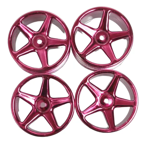 Wheel; 5 spoke 25mm - Purple Chrome (4) — image 1 of 2