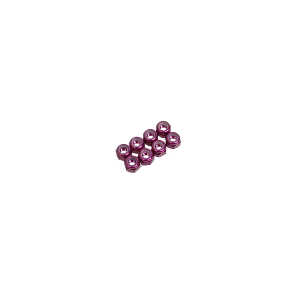M3 Nylock Nut - Purple Alloy (8)