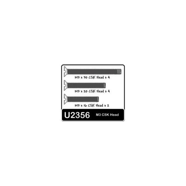 Speed Pack - M3x16-30 Countersunk Screws (10)
