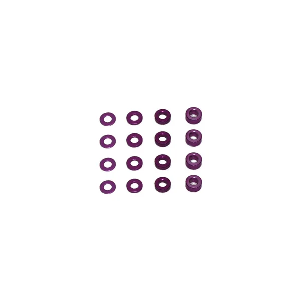 Alloy M3x6 Spacer Set;0.5;1;2;3mm - 16pcs